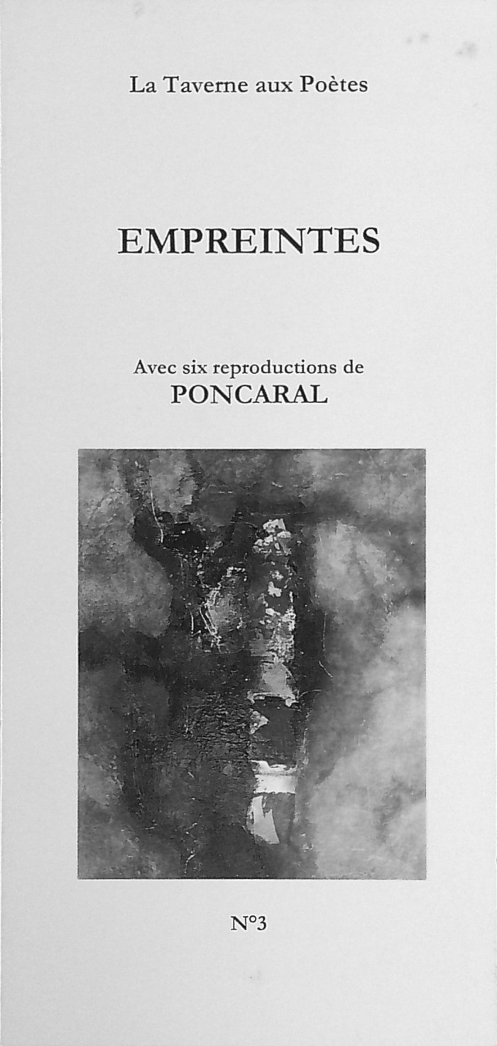 Publication de la Taverne aux Poètes : Empreinte n°3