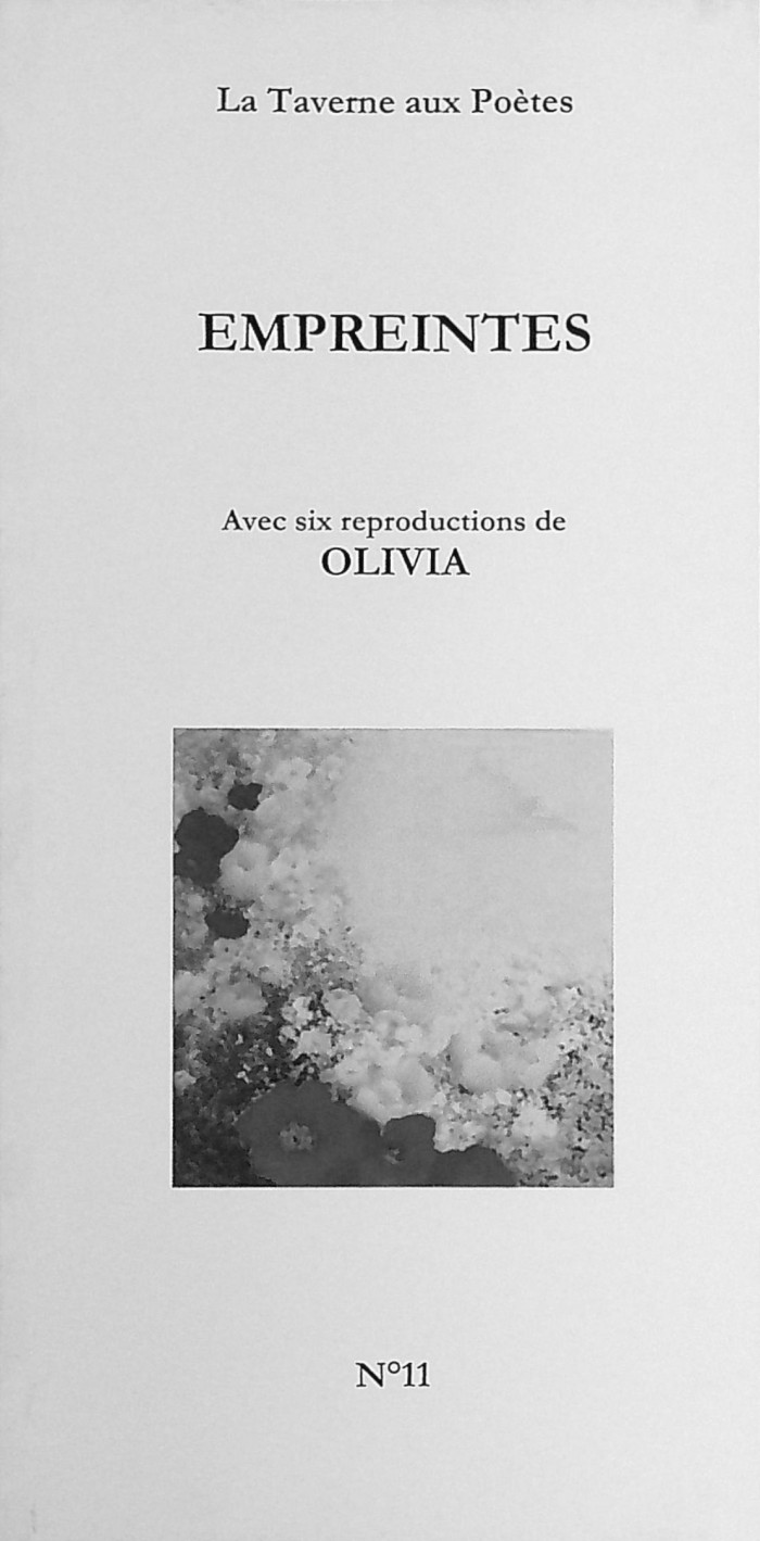 Publication de la Taverne aux Poètes : Empreintes n°11