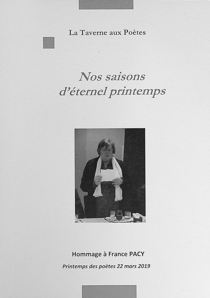 Publication de la Taverne aux Poètes : Empreintes n° 29